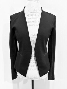 Theory Lanai Blazer with Leather Accent